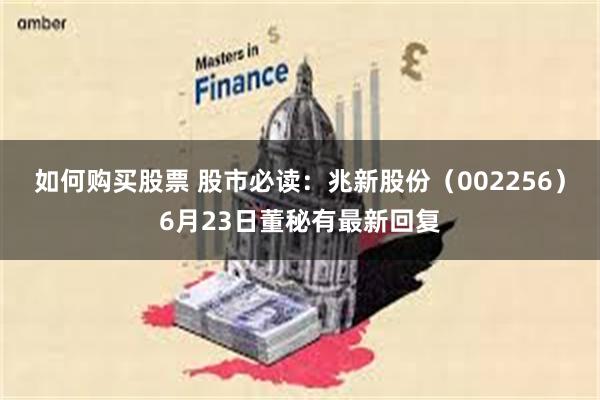 如何购买股票 股市必读：兆新股份（002256）6月23日董秘有最新回复