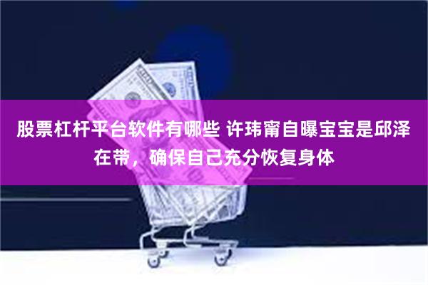 股票杠杆平台软件有哪些 许玮甯自曝宝宝是邱泽在带，确保自己充分恢复身体